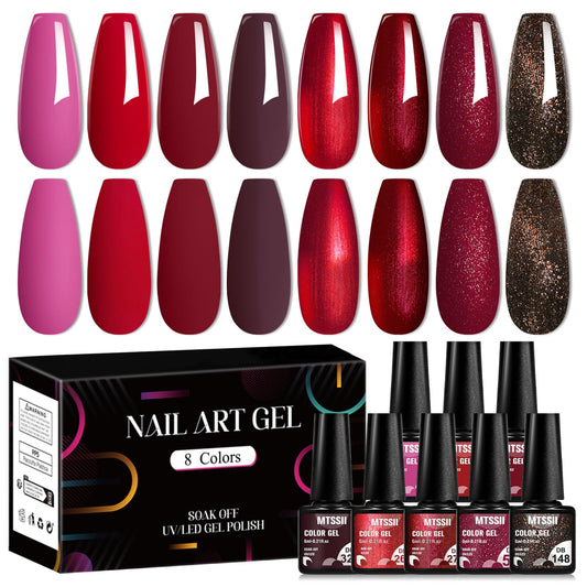 MTSSII Bloody Mary shimmer red gel polish for salon-quality at-home nails
