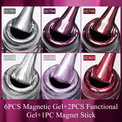 MTSSII Cat Eye nails show multi-angle shimmer for daily wear.