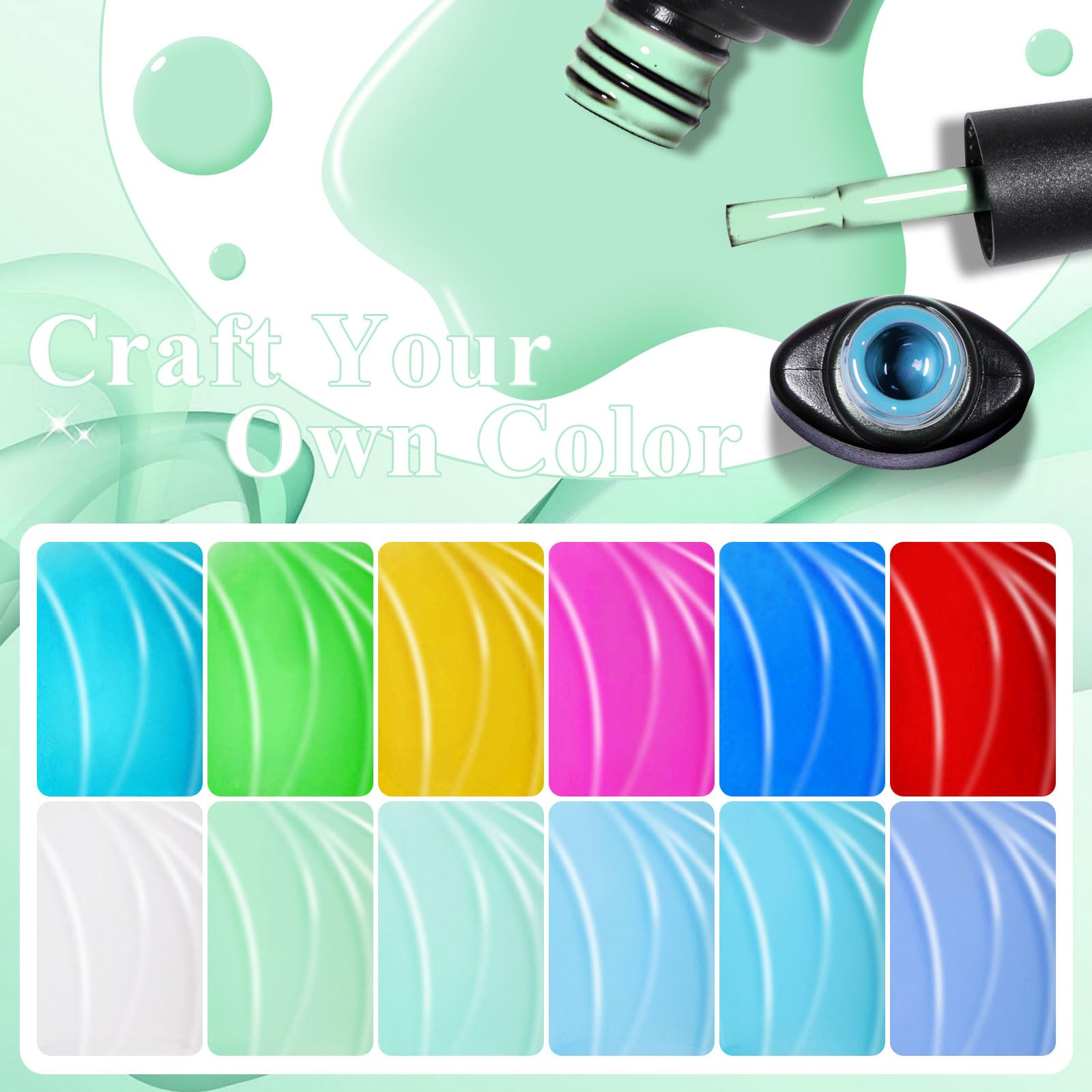Home DIY setup with MTSSII jelly gel polish for professional-looking nails at home or salons.