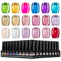 MTSSII Jelly Cat Eye pigment-rich bottle collection for nails.