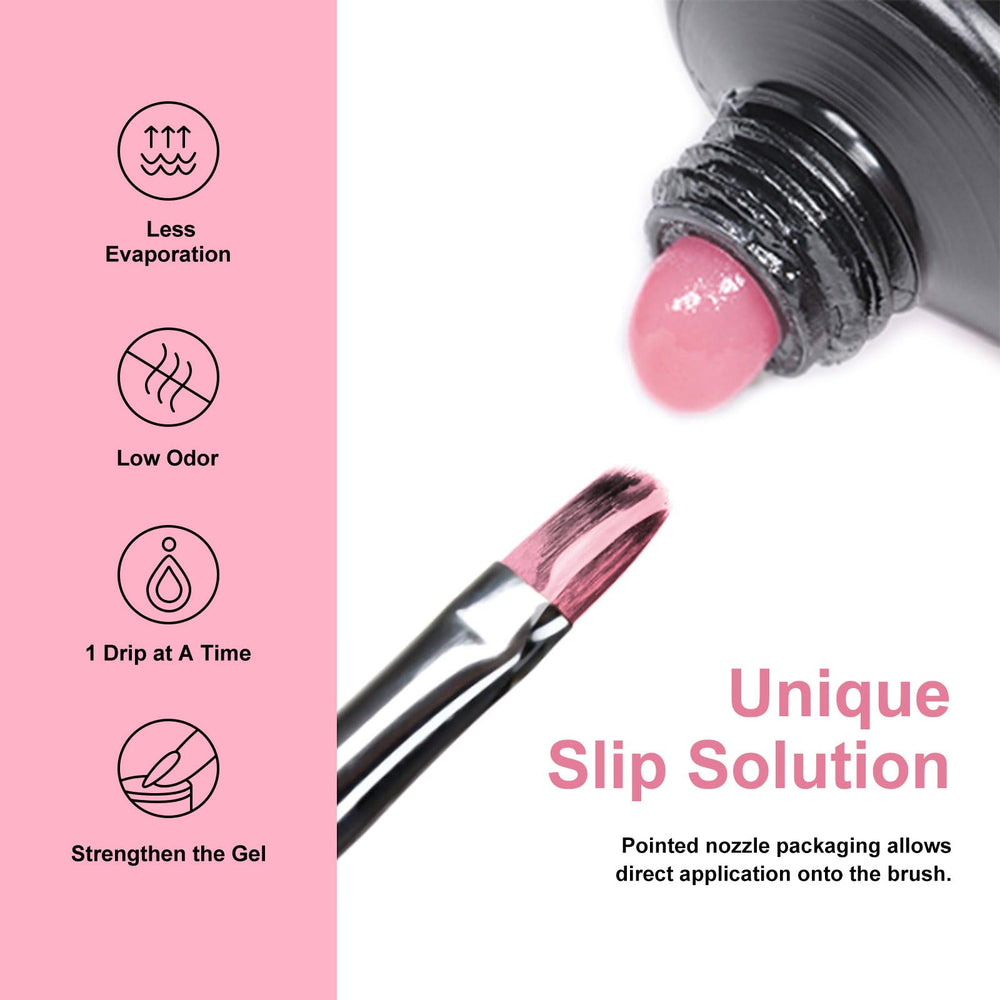 MTSSII nail brush pen for precise poly gel application.