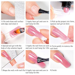 MTSSII poly gel kit setup enables salon-quality home nails.