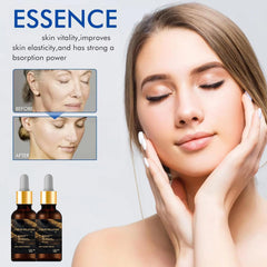 Drop of Olavita serum on skin showing quick absorption for refreshed texture.