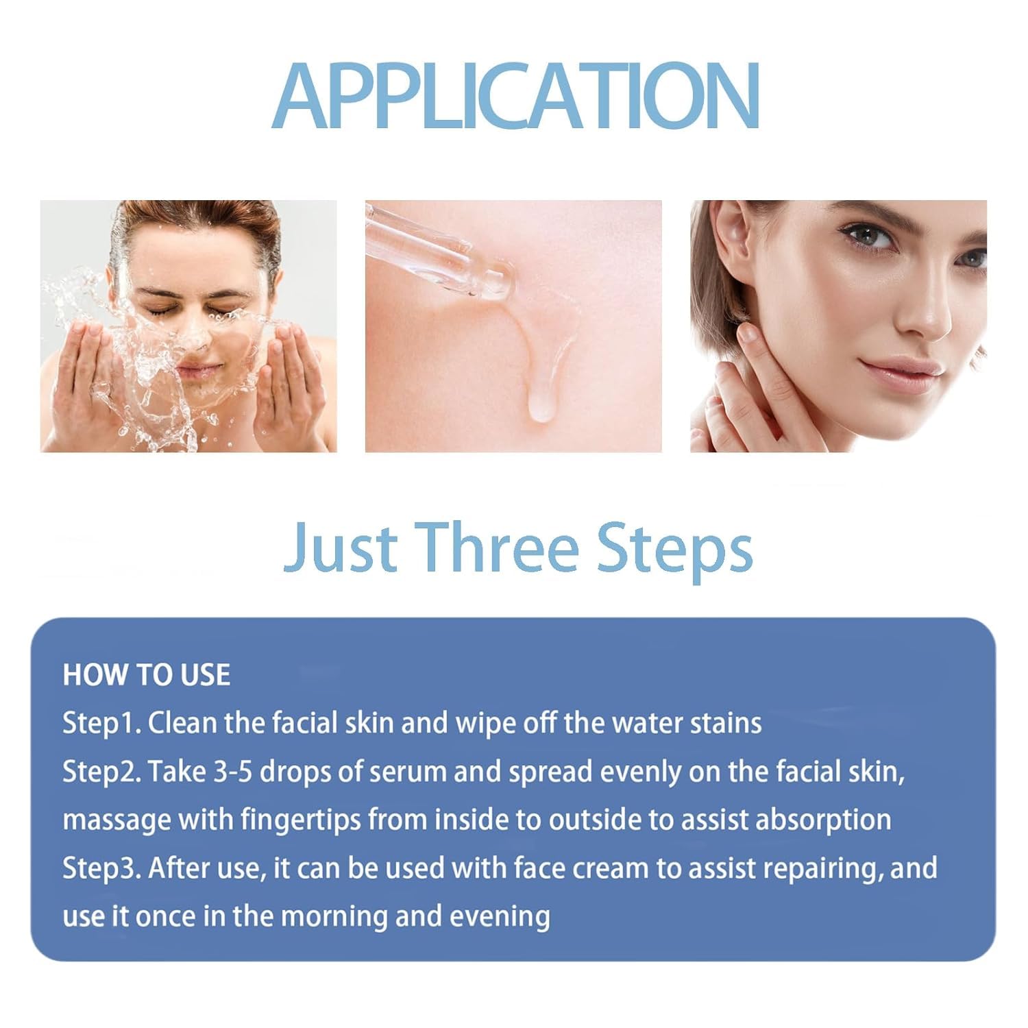Packaging box display emphasizes premium anti-aging care in a compact set.