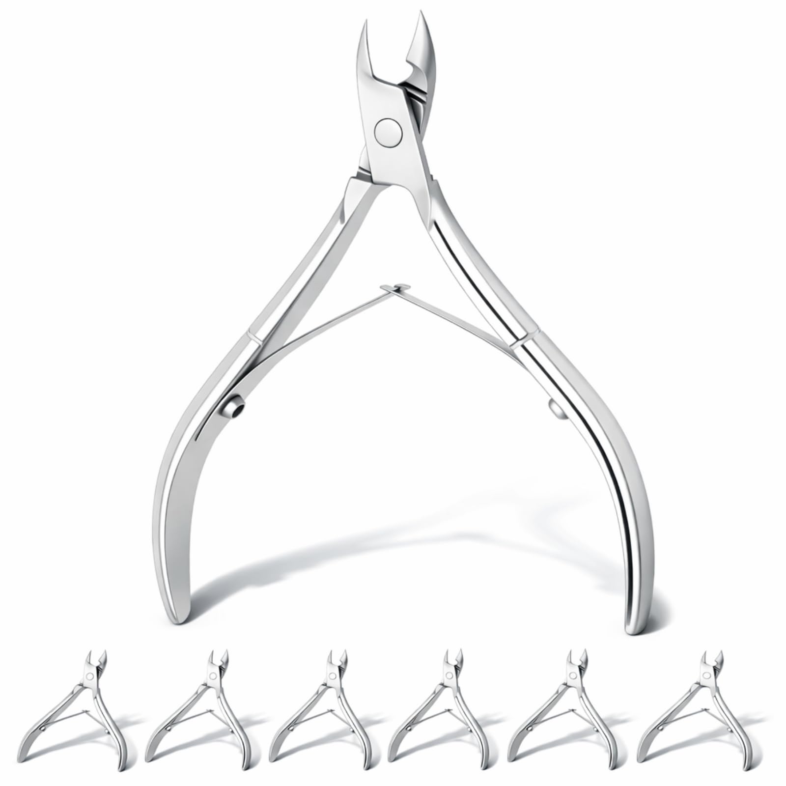 Mudder 8-piece cuticle nippers set for comprehensive nail care at home.