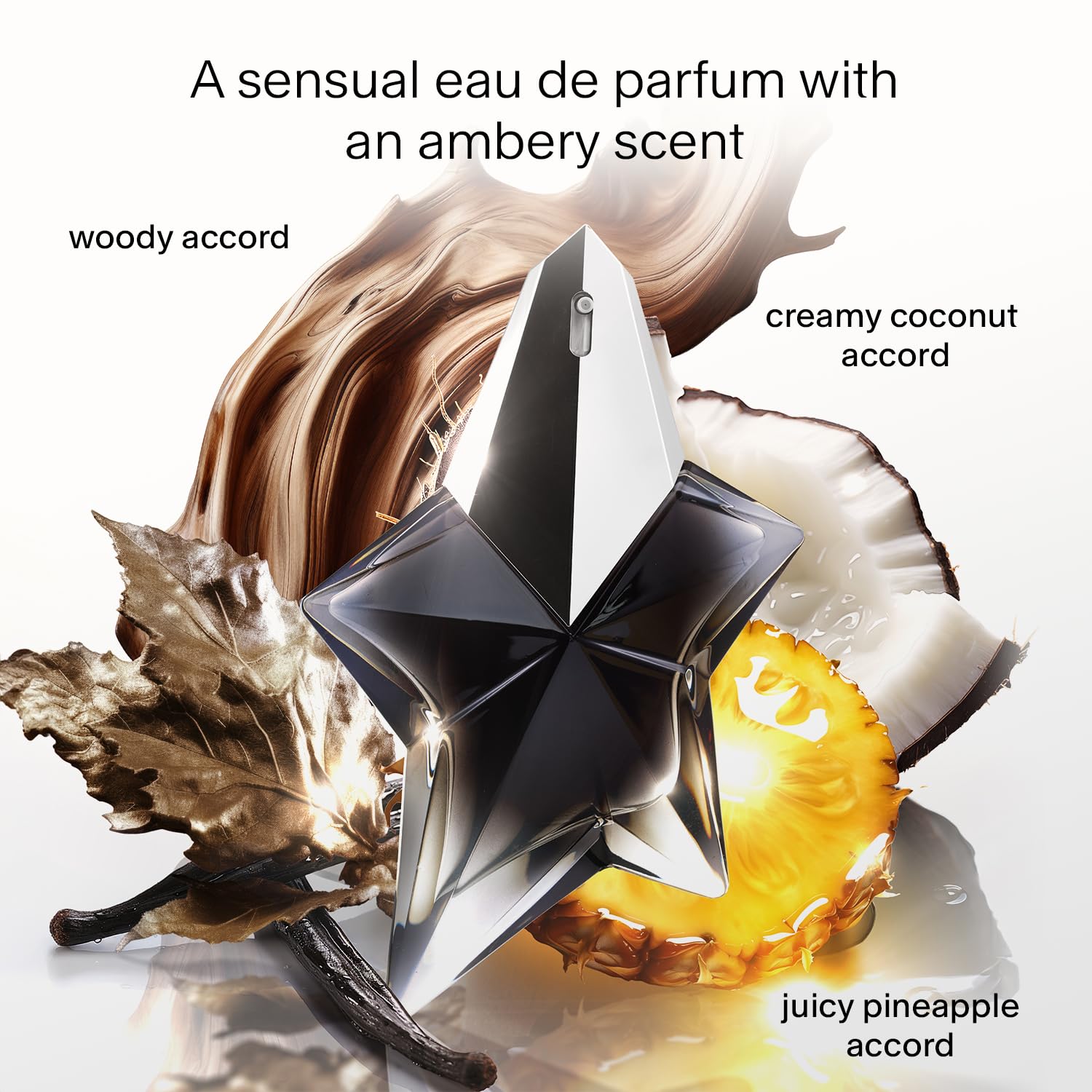 Mugler Angel Fantasm spray action capturing a fresh bloom moment.