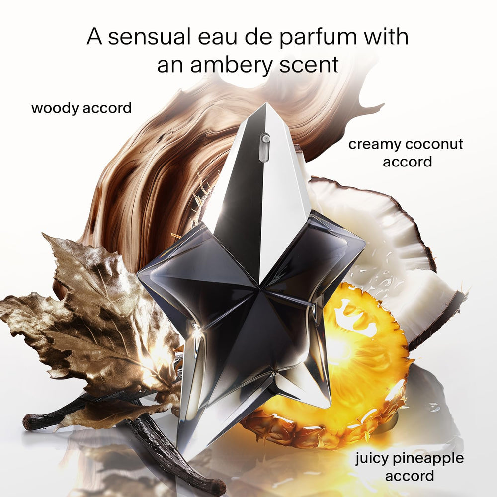 Mugler Angel Fantasm spray action capturing a fresh bloom moment.