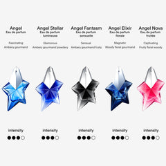 Mugler Angel Stellar woody base note adds lasting depth and sophistication.
