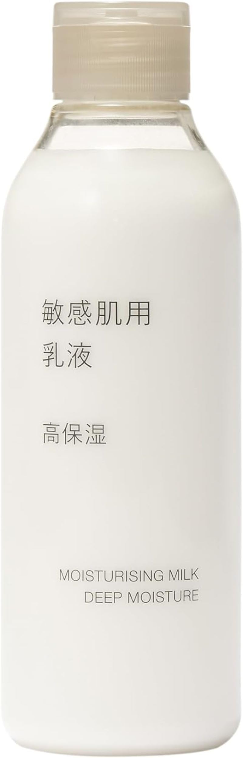 MUJI packaging close-up communicates reliable moisture care in minimalist design.
