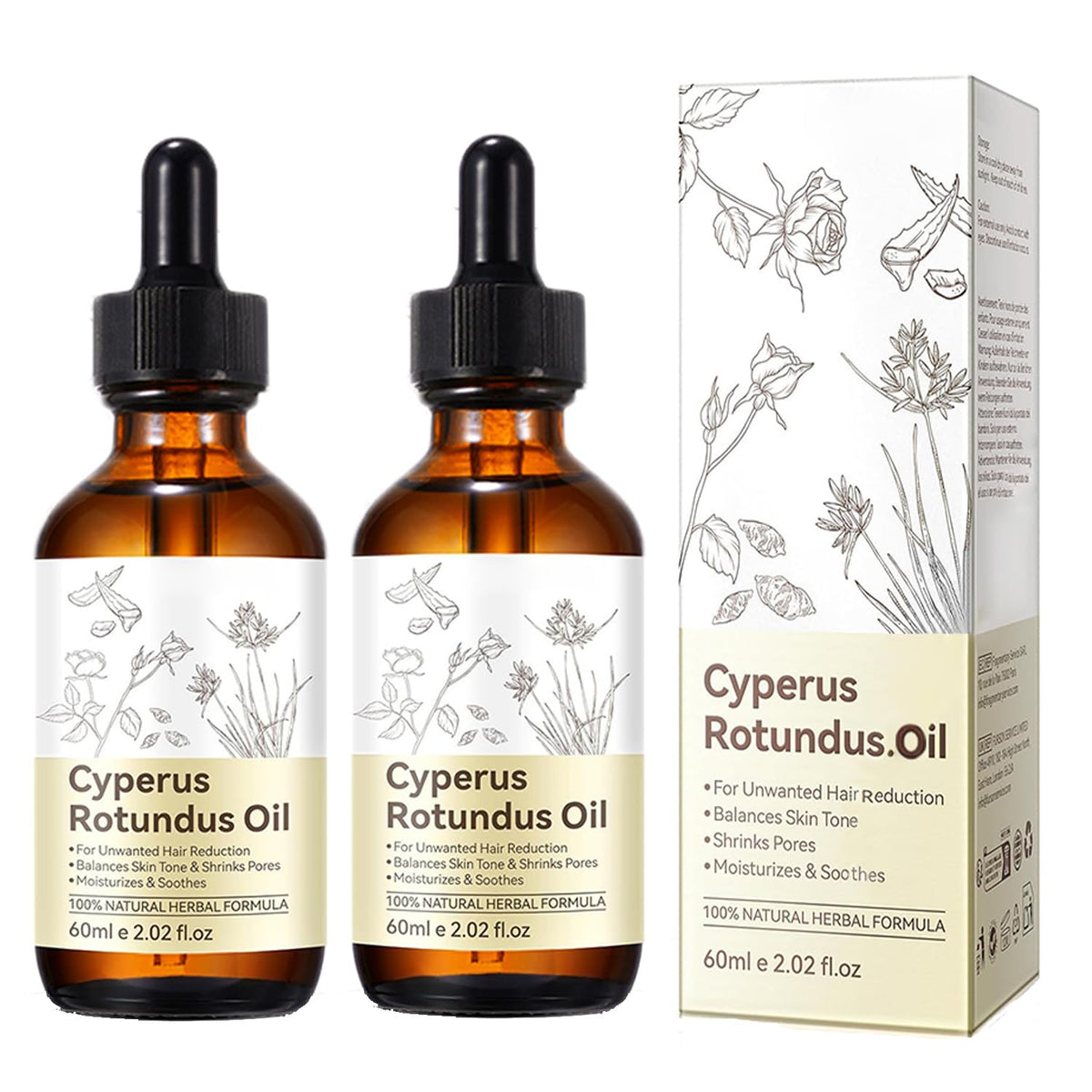MulPG Cyperus Rotundus Oil bottle for post-removal hydration.