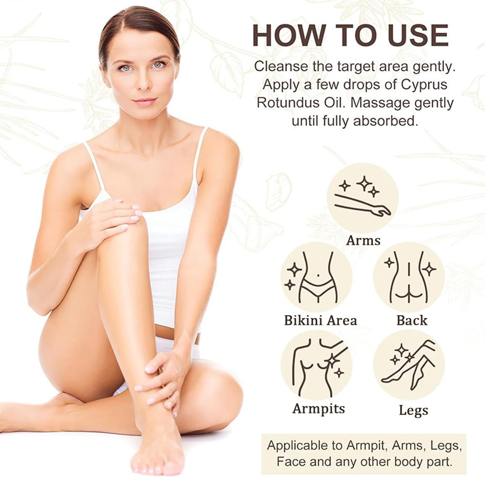 MulPG Cyperus Rotundus Oil provides non-greasy texture for quick absorption.