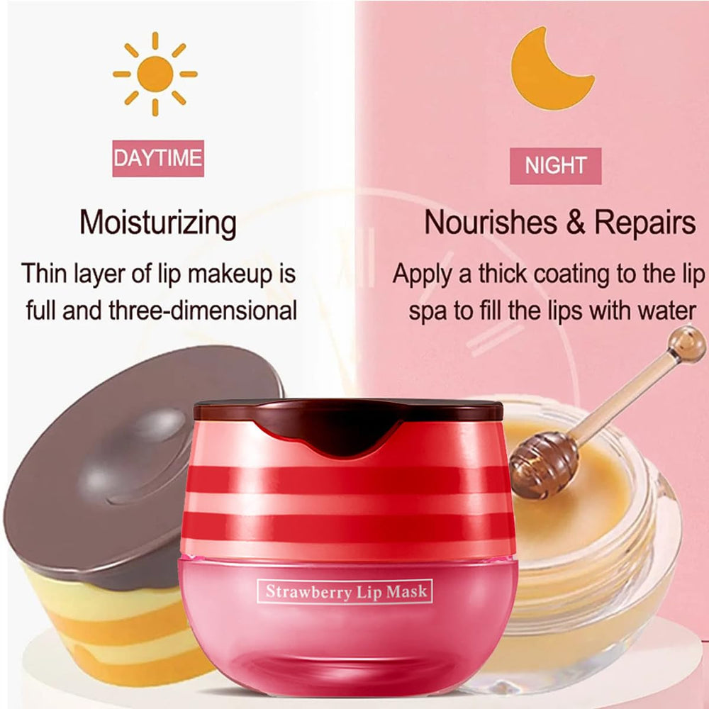 MULPG open jar showing creamy lip mask texture
