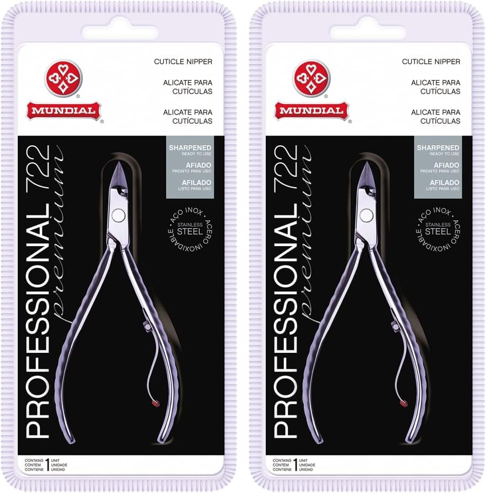 Mundial 722-PR cuticle nippers pack for precise trimming and reliability