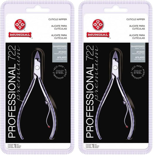 Mundial 722-PR cuticle nippers pack for precise trimming and reliability
