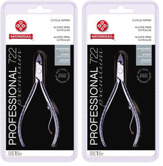 Mundial 722-PR cuticle nippers pack for precise trimming and reliability