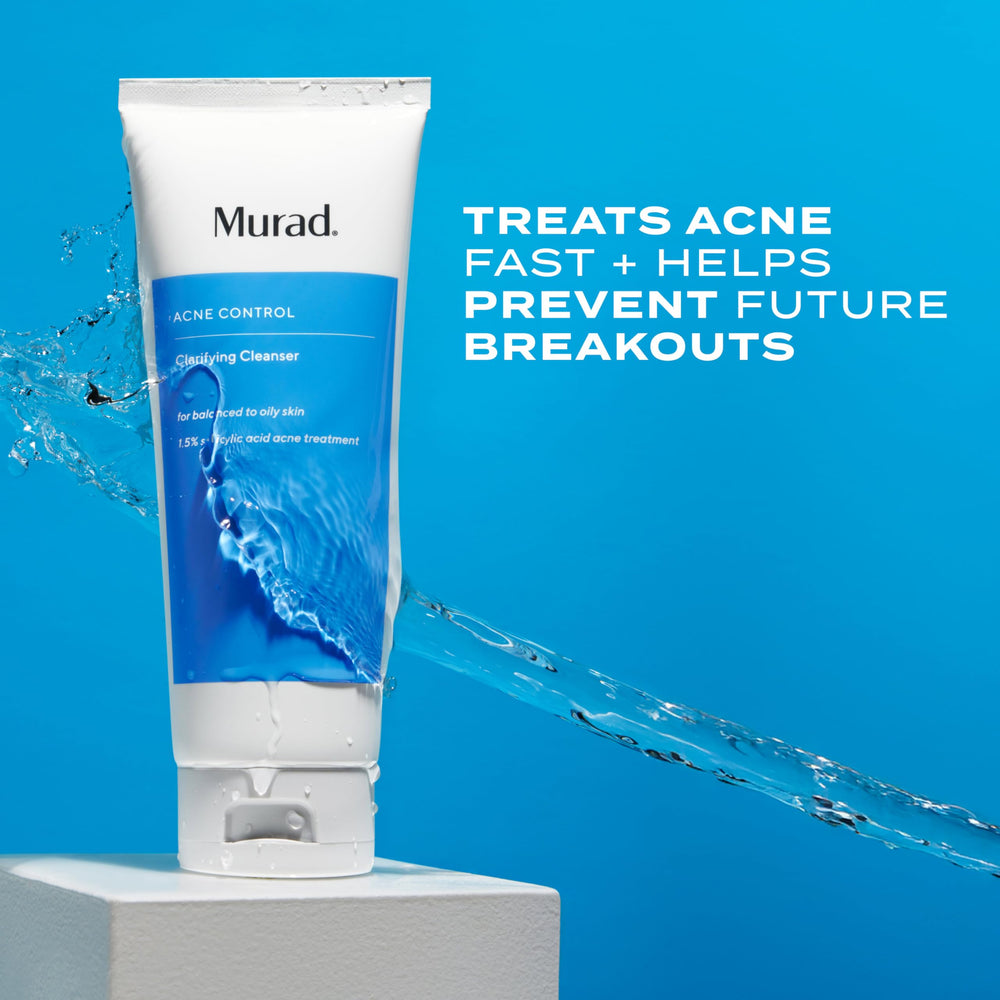 Close-up of Murad Acne Control Clarifying Cleanser gel texture for pores