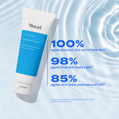 Murad Bottle on bathroom shelf for easy daily access.