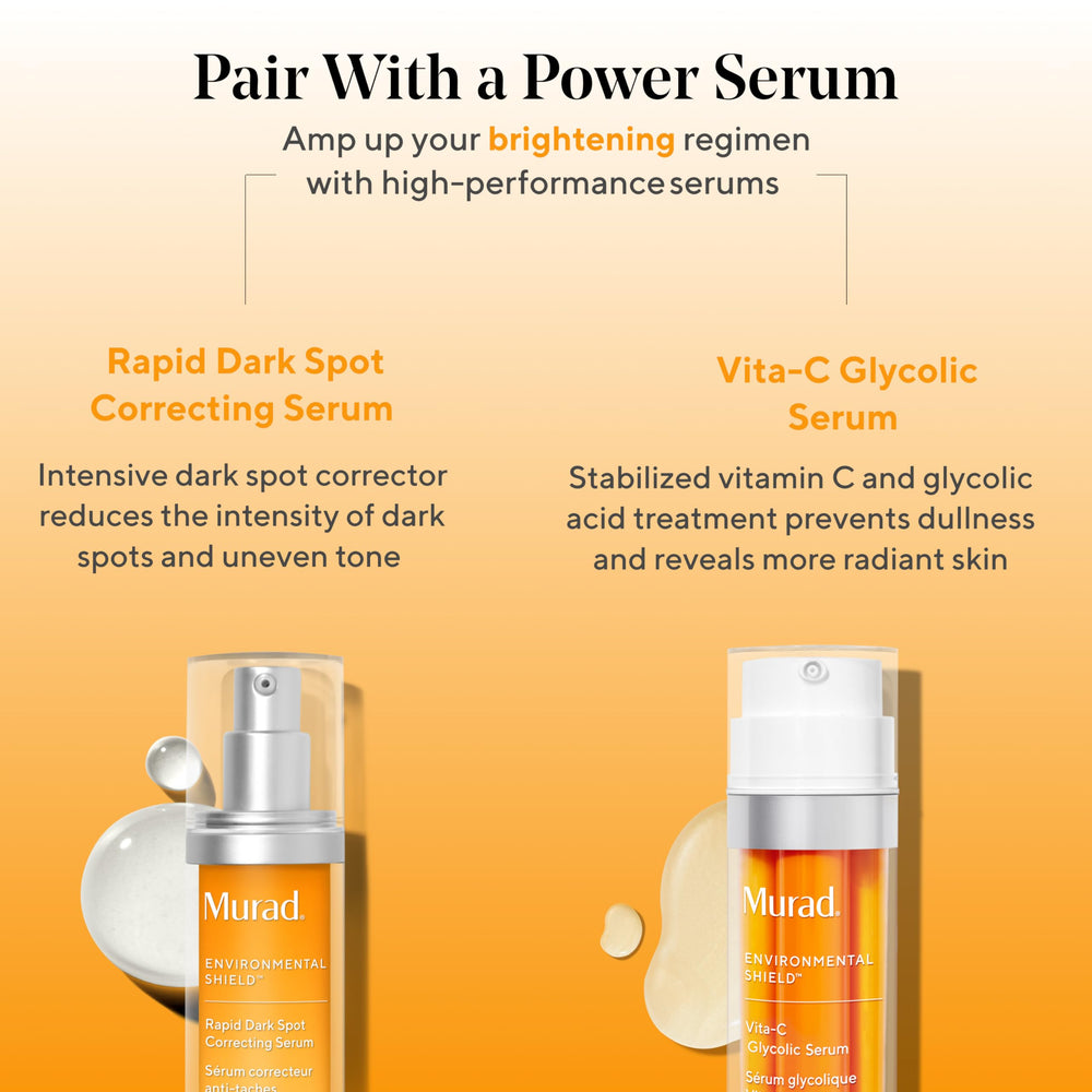 Murad City Skin Age Defense SPF 50 close-up on face with sheer finish