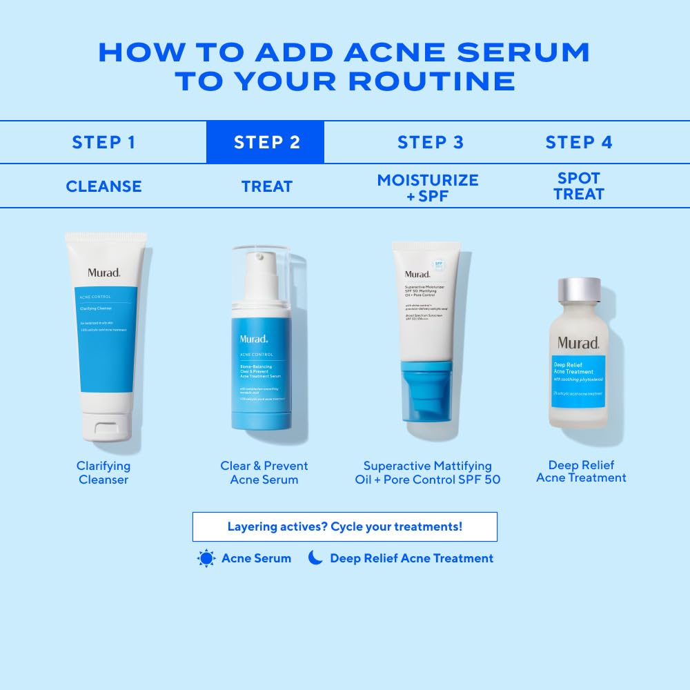 Murad morning routine image shows simple skincare step.