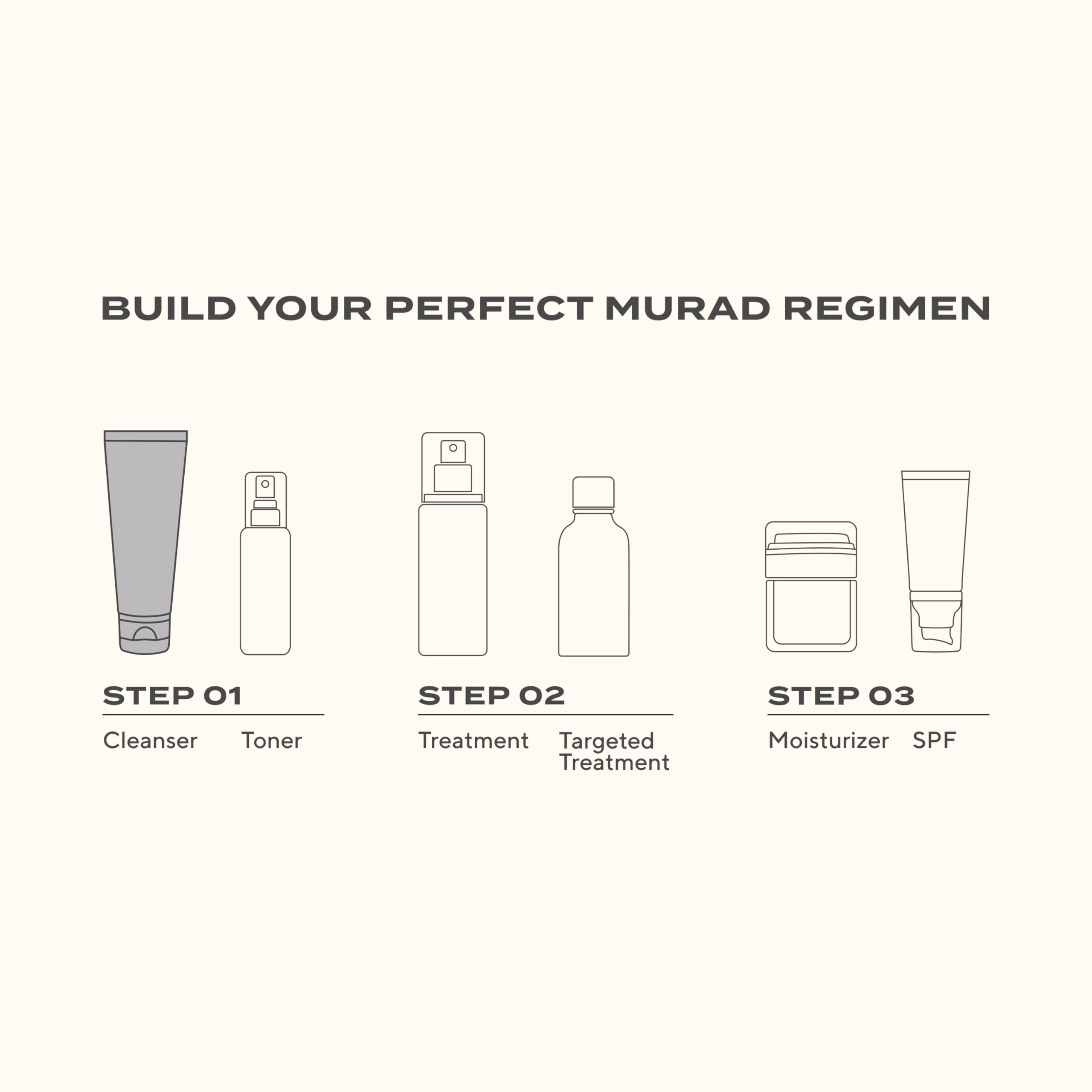 Murad Full-size bottle on vanity showcasing premium skincare routine.