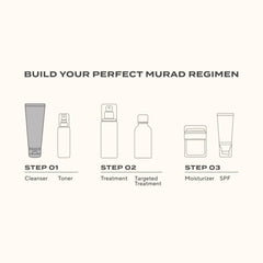 Murad Full-size bottle on vanity showcasing premium skincare routine.