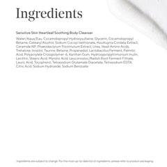 Fragrance-free and alcohol-free label on Murad Heartleaf Cleanser