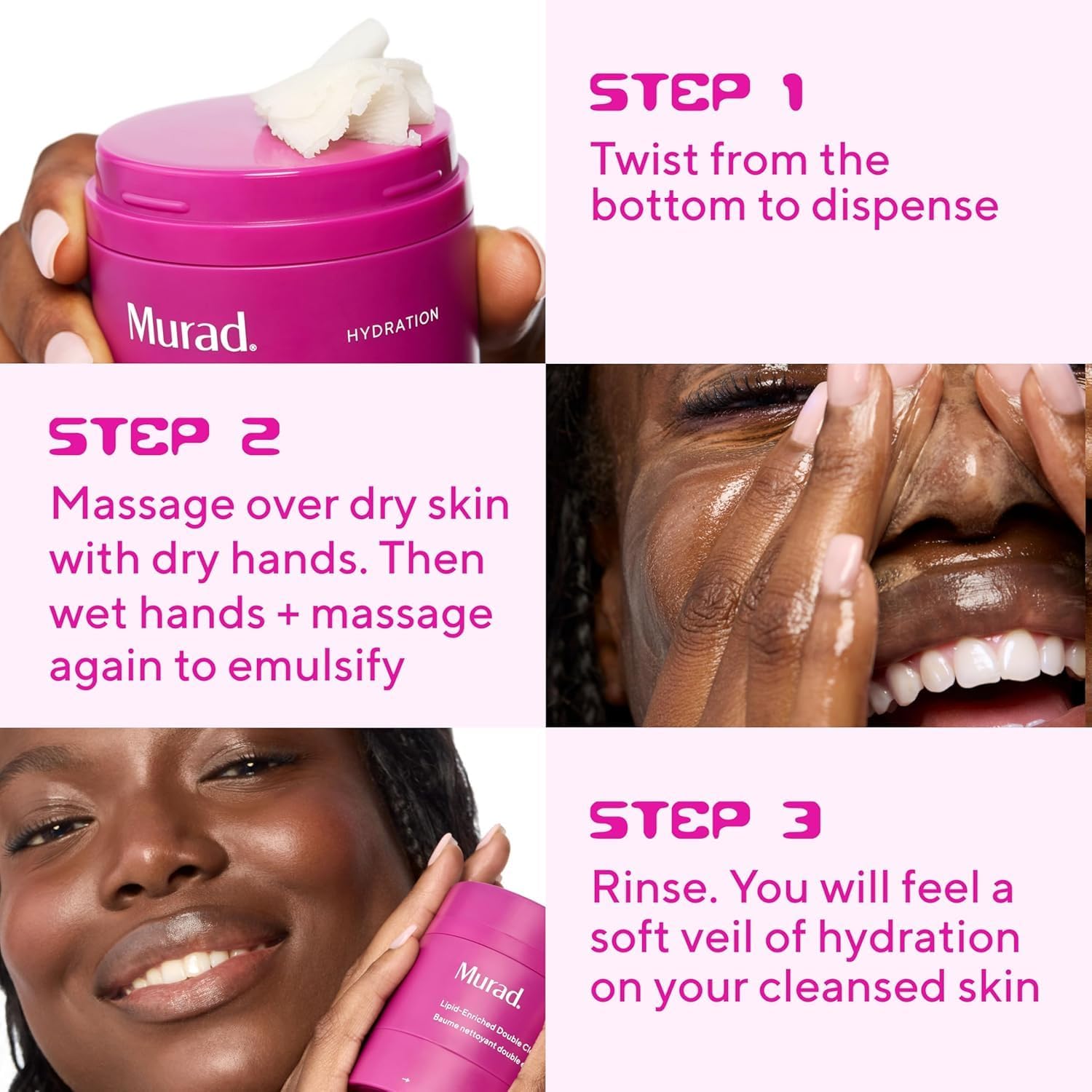 Murad Lipid-Enriched Cleansing Balm travel-friendly packaging shown for on-the-go use