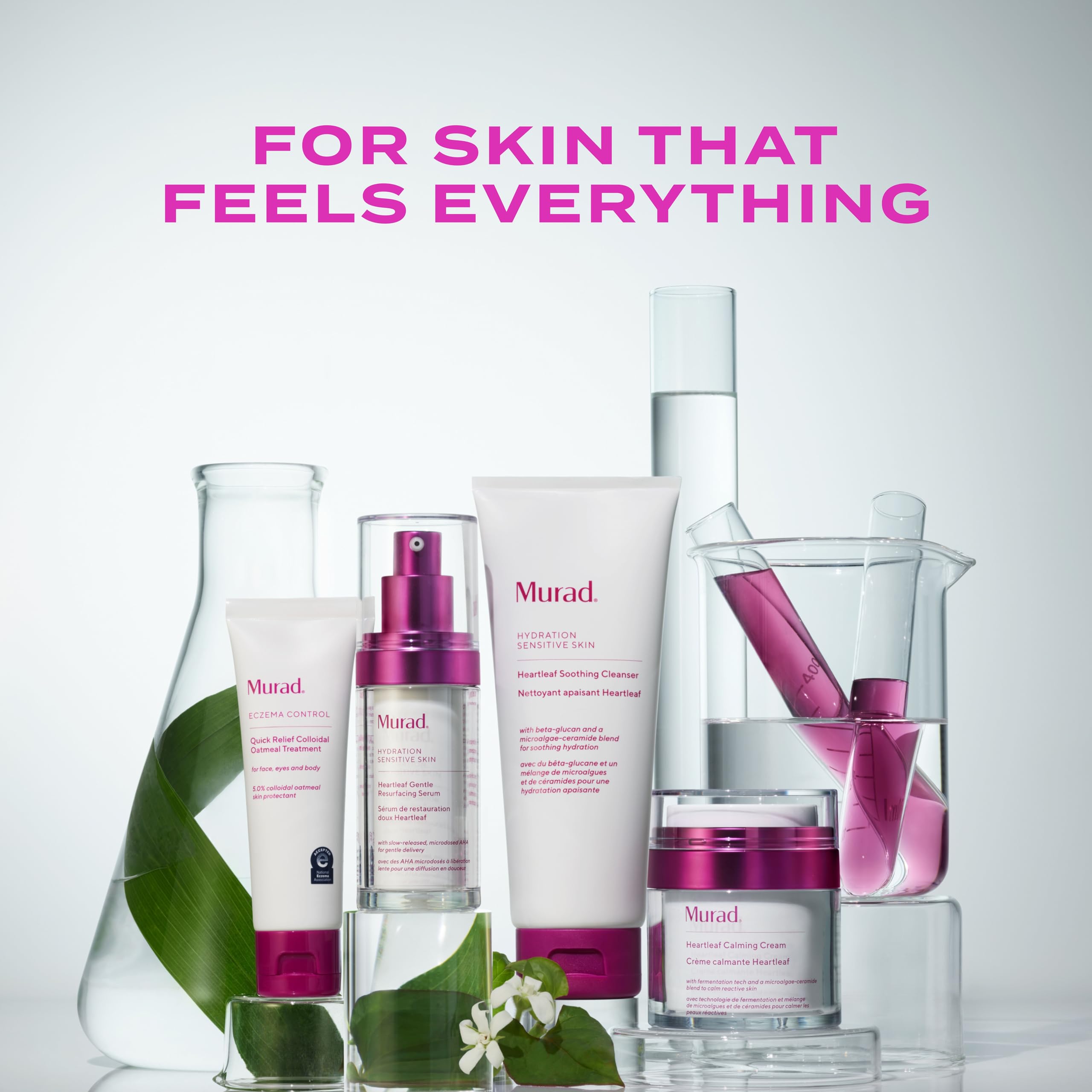 Murad ophthalmologist-tested packaging reflects safety-focused, sensitive-skin use.