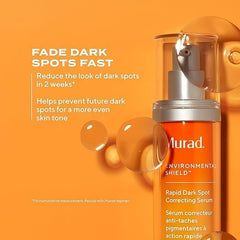 Murad Rapid Dark Spot Serum on the face for even tone