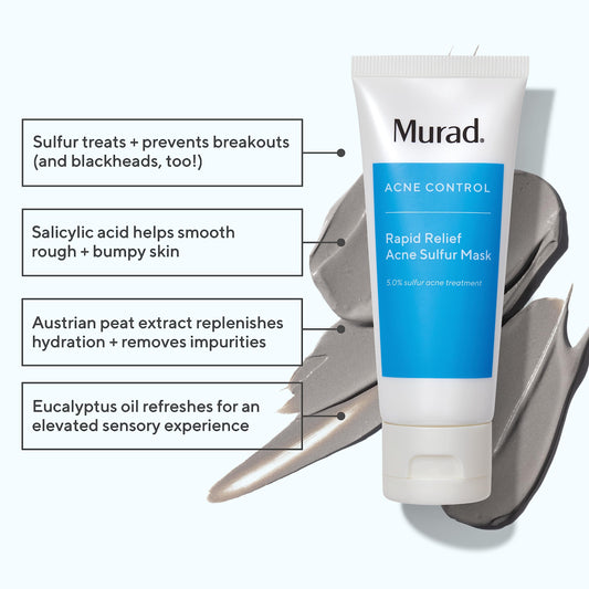 Compact Murad Rapid Relief jar ready for at-home blemish care
