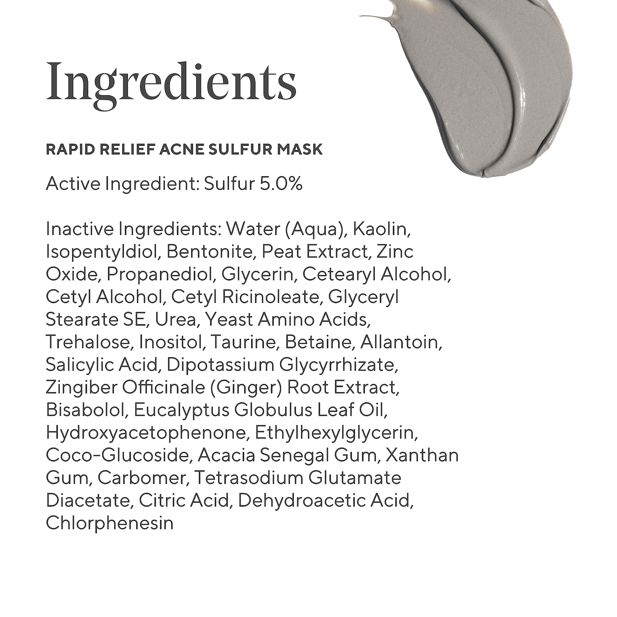 Kaolin clay in Murad mask deep cleans pores and purifies the complexion