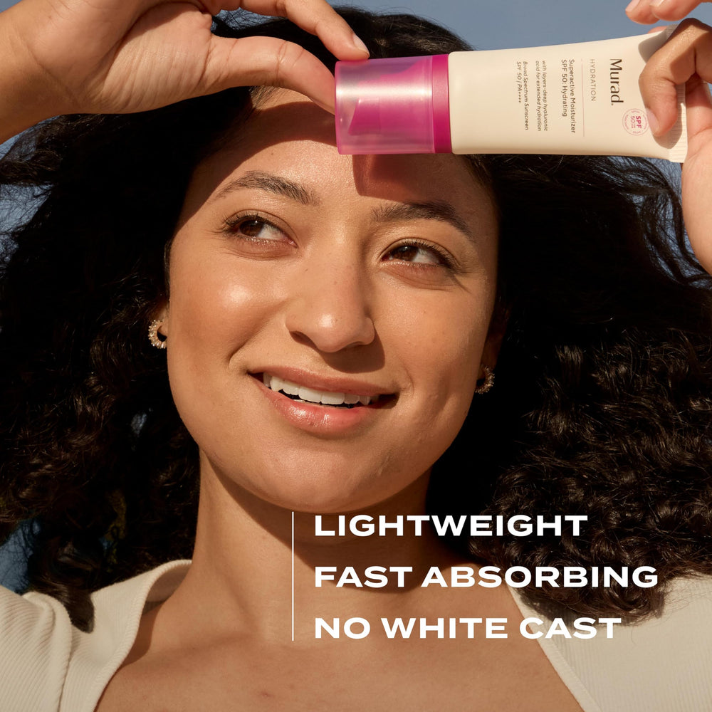 Murad SPF 50 protection in morning routine shown.