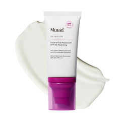 Murad Superactive Hydrating Moisturizer SPF 50 bottle-front with dewy hydration.