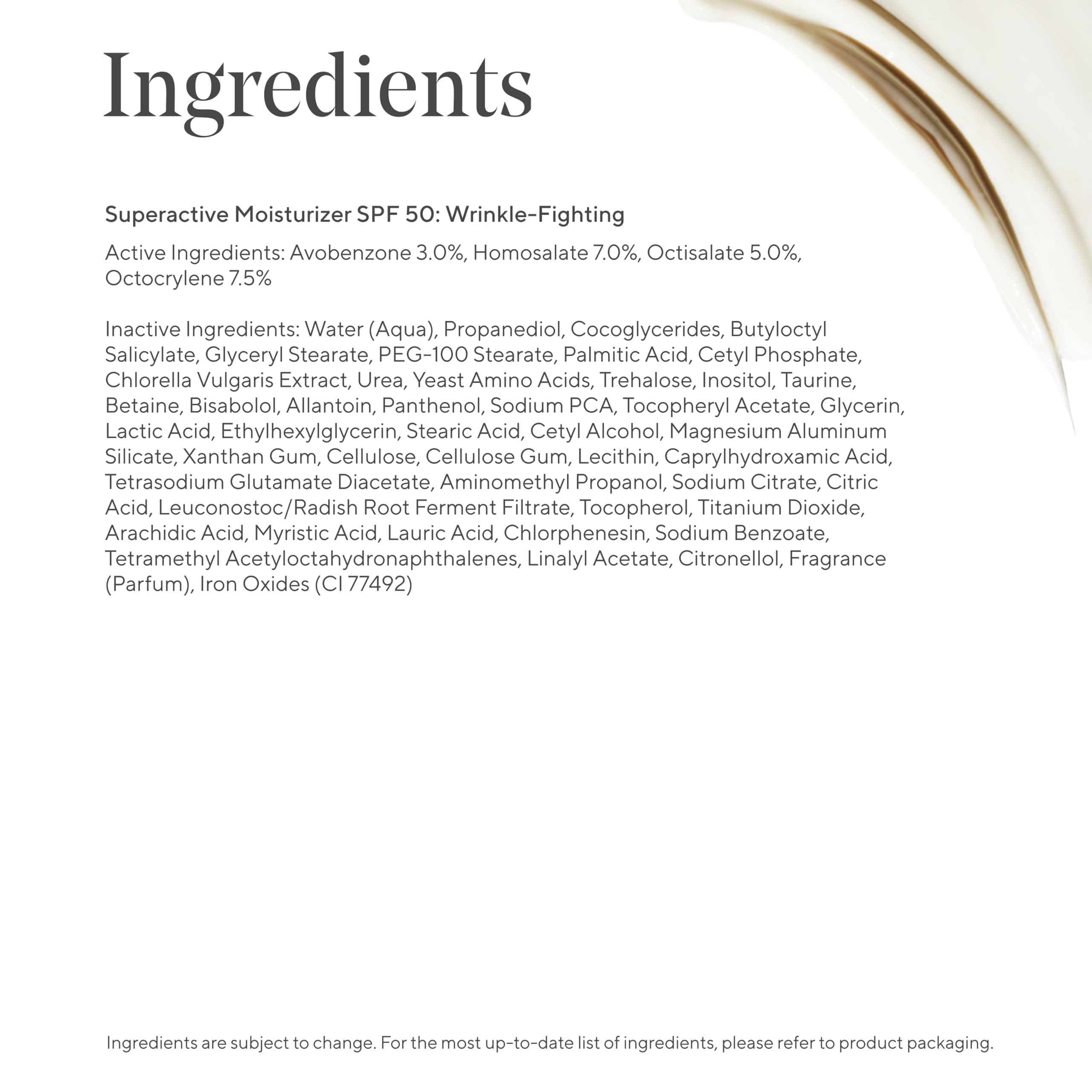 Close-up of skin after applying Murad Superactive SPF 50 with a radiant glow