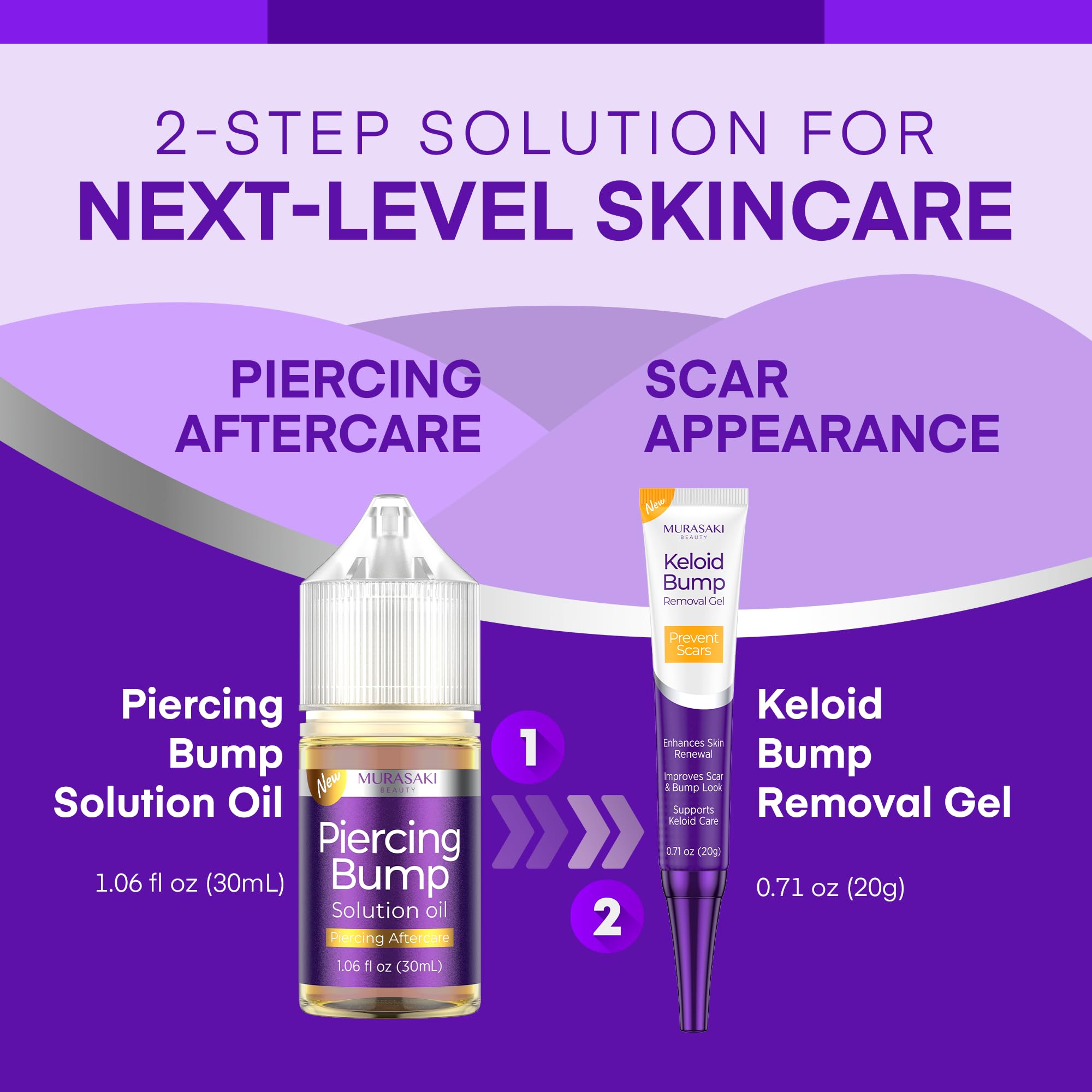 MURASAKI BEAUTY oil application scene showing lightweight, non-greasy texture.