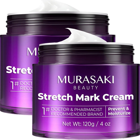 Murasaki Beauty stretch mark cream bottle for pregnancy with hydration support