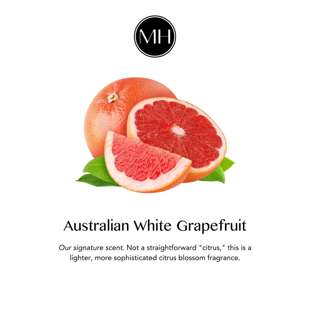 Australian white grapefruit scent enhances daily hand care routine.
