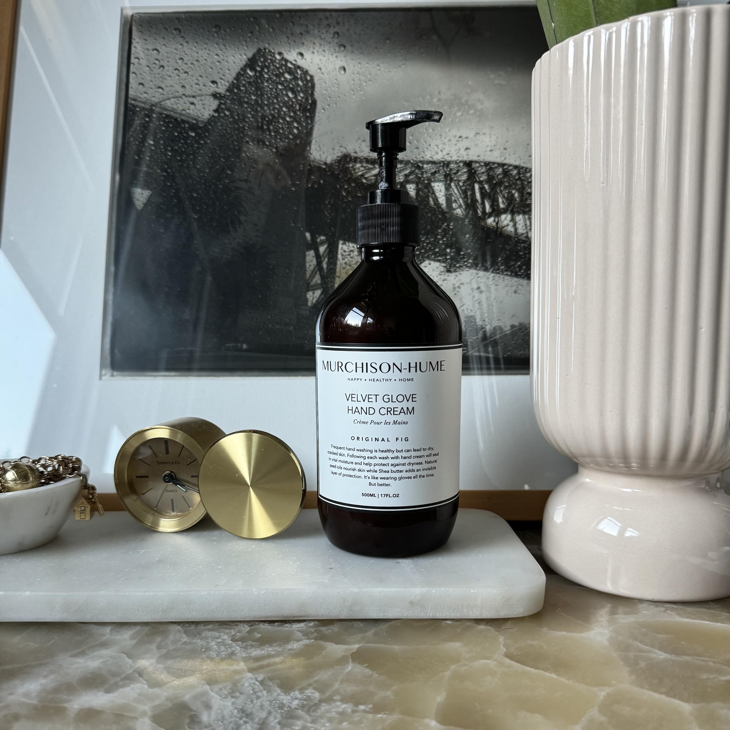 Murchison-Hume Velvet Glove Hand Cream displayed on a Deco Tray for decor