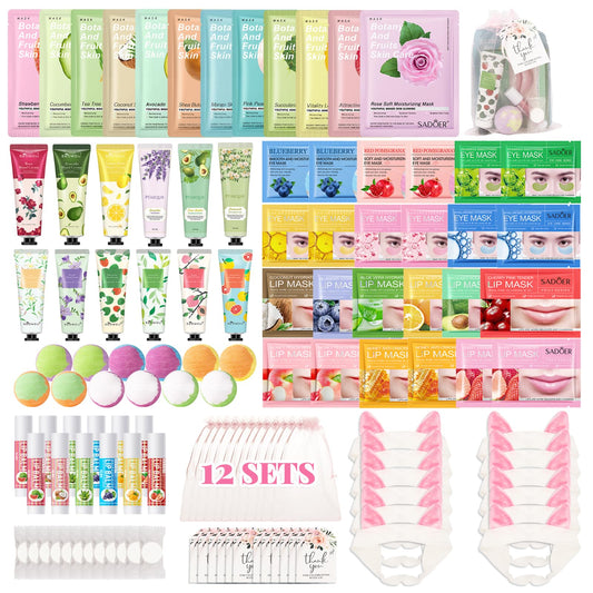MUREND 120 PCS spa masks set for girls' sleepovers, face pampering