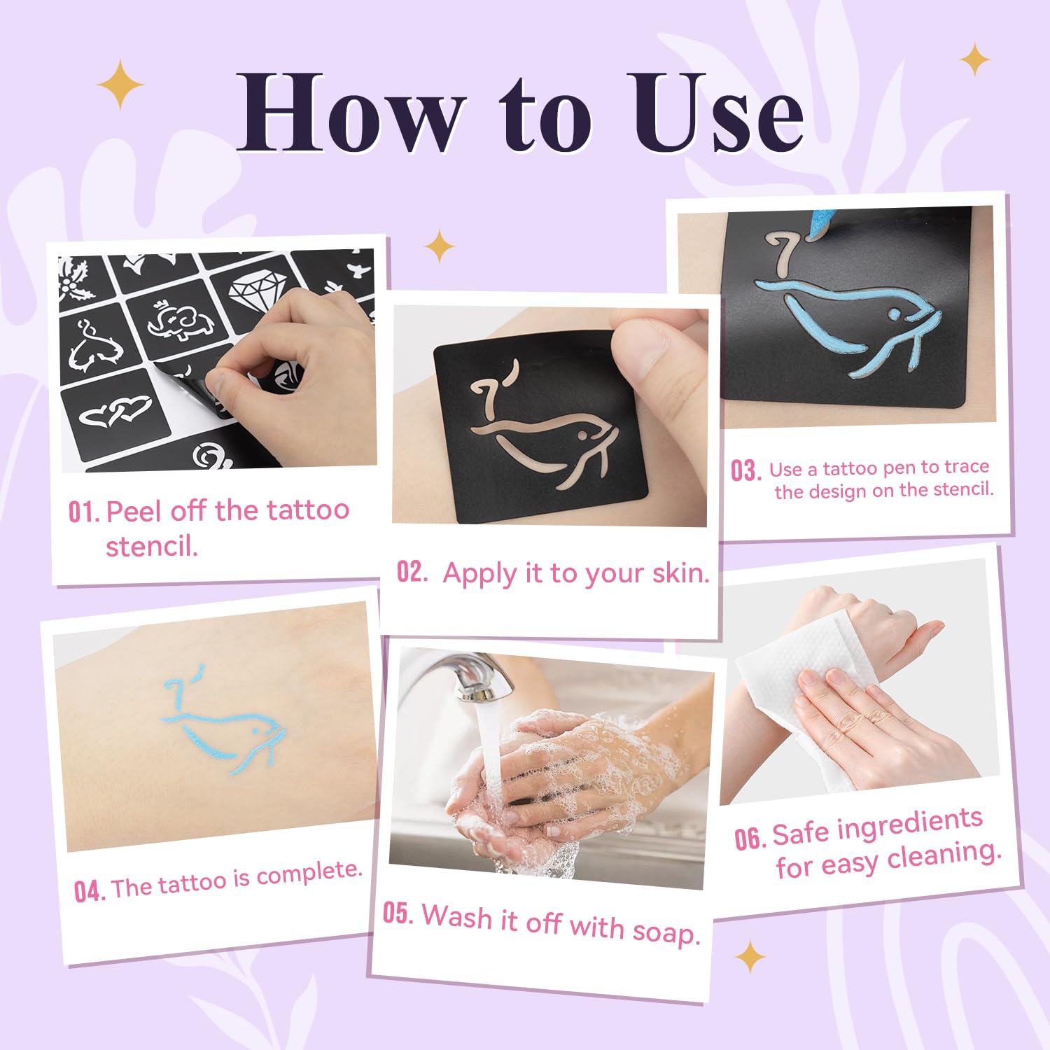 MUREND easy removal with soap and warm water after wear.