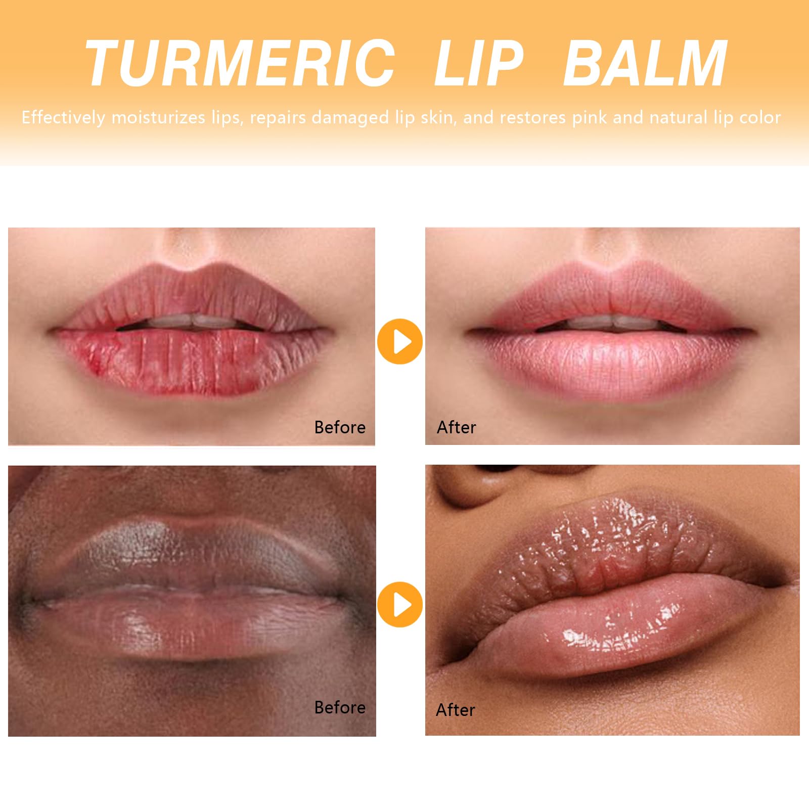 MUREND lip balm used nightly reinforces hydration for lips.