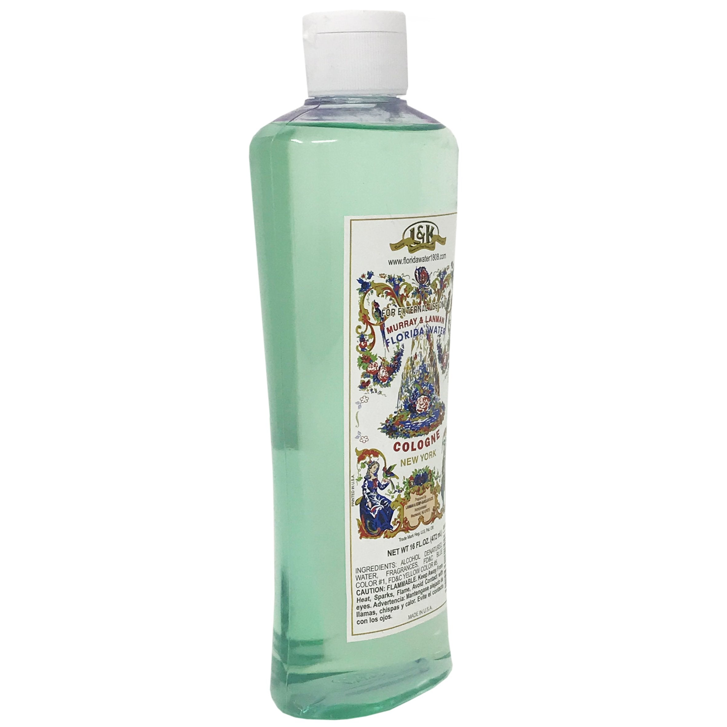 Murray & Lanman Florida Water label closeup showcasing classic scent heritage