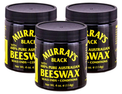 Using Murray's Black Beeswax for a smooth, polished finish on hair