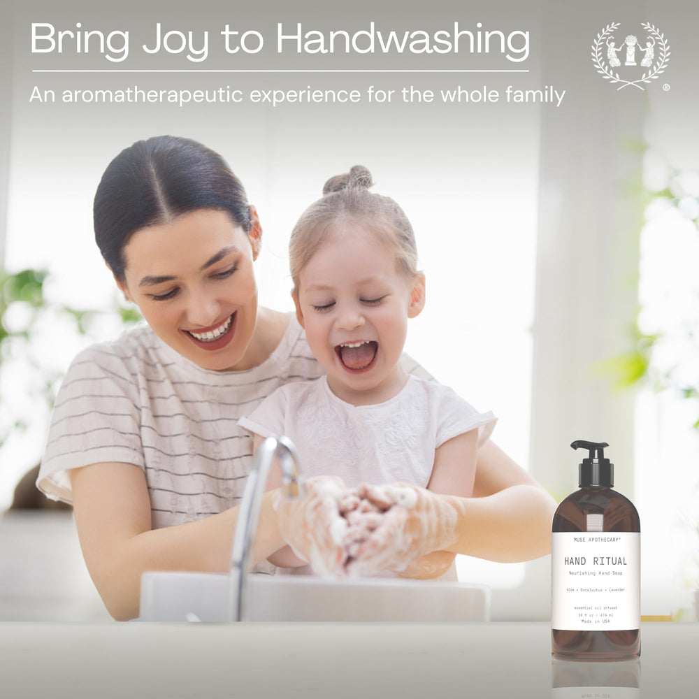 Muse Apothecary Hand Ritual hemp-accents soothe with a subtle, non-drying feel.