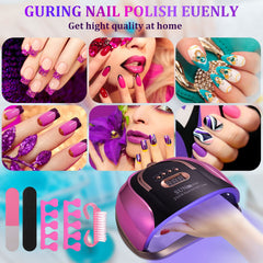 MUSERAY UV LED Nail Light dual light source for even curing