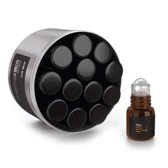 Musk & Hustle Nitro Musk Creed Aventus for Men roll-on bottle offering long-lasting fragrance.