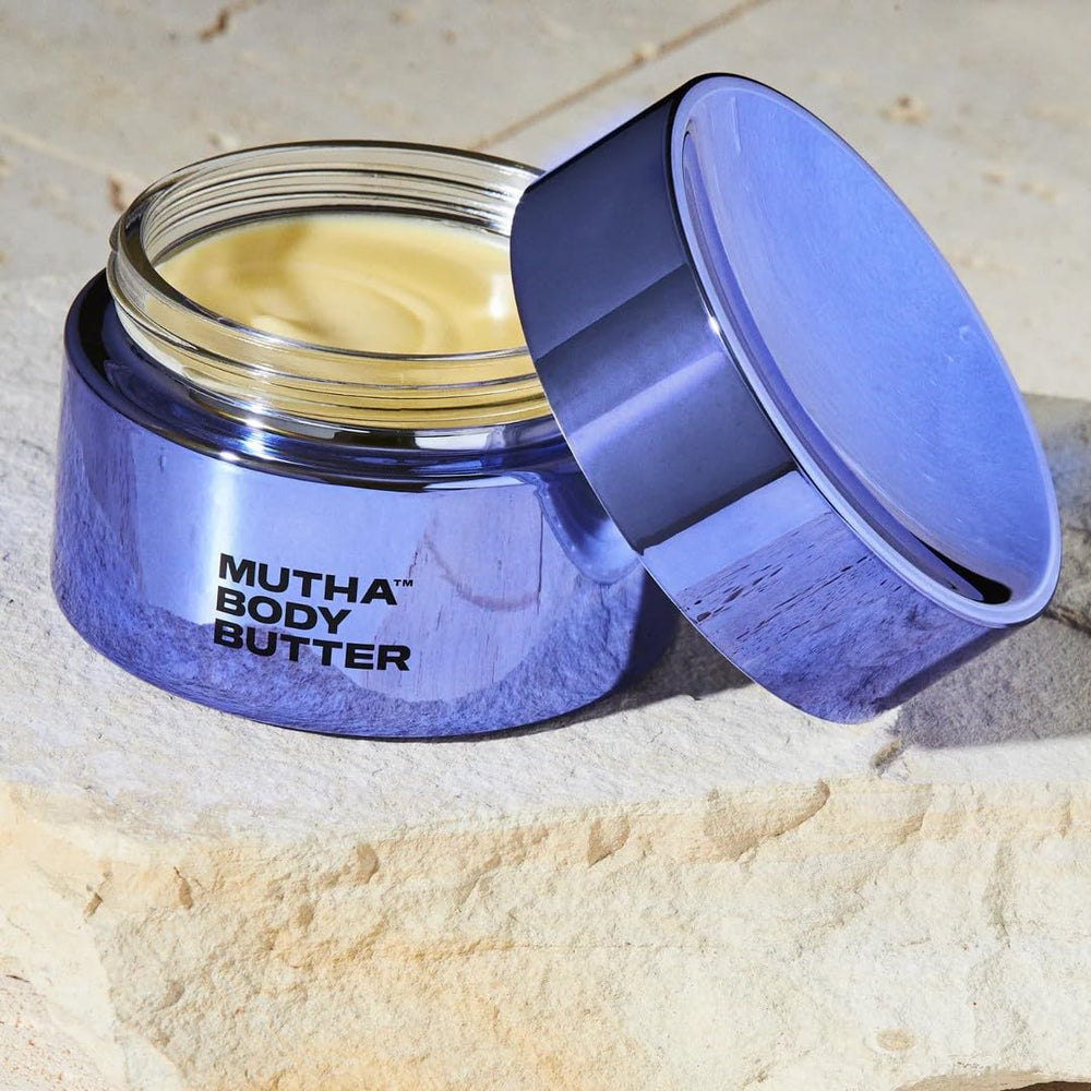 MUTHA Body Butter label packaging highlights natural ingredients and purity