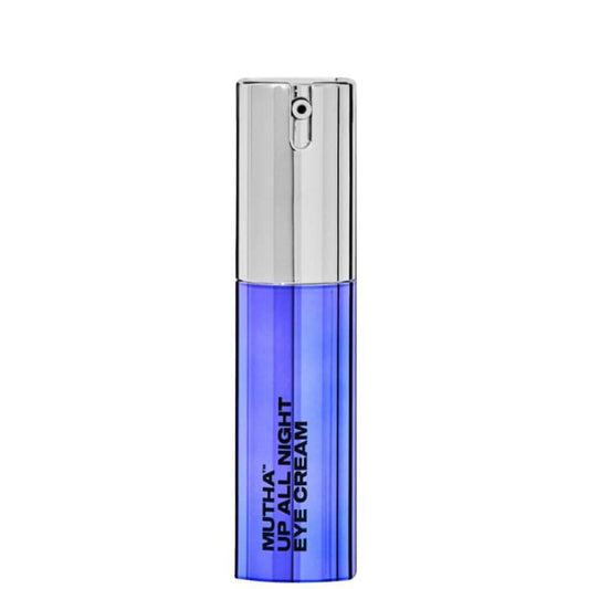 MUTHA Up All Night Eye Cream bottle; luminous, quick-absorbing eye treatment for refreshed eyes.