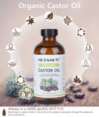 MUZAMOX castor oil pack wrap ready for abdominal or joint relief