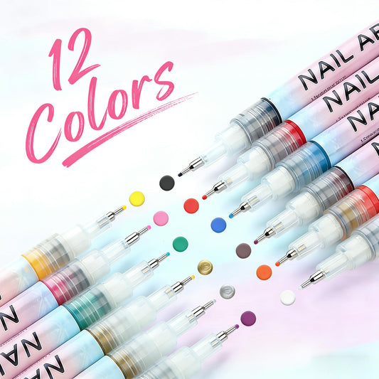 MUZAMOX 12 color kit delivers neon, metallic, and pastel shades for versatile nail art